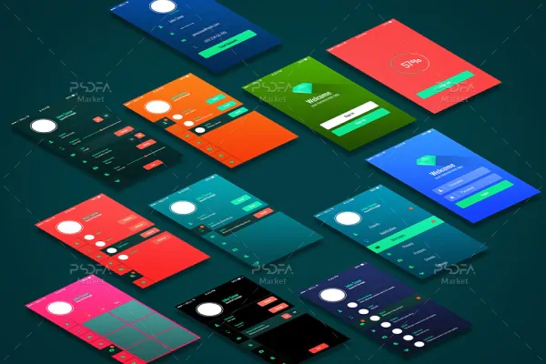 موکاپ و پیش نمایش لایه باز برنامه های موبایل - 10