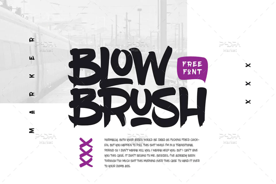 فونت انگلیسی زیبا و جذاب BlowBrush فونت انگلیسی زیبا و جذاب BlowBrush