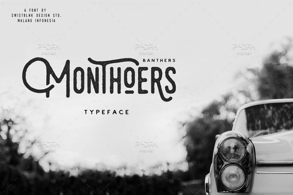 فونت انگلیسی زیبا و جذاب Monthoers Signature