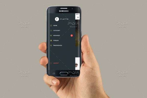 موکاپ و پیش نمایش اپ موبایل Samsung Galaxy S6