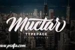 فونت انگلیسی Muctar