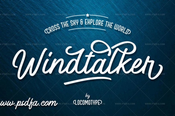 فونت انگلیسی Windtalker Font Family