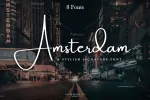 فونت انگلیسی دستنویس Amsterdam - 1