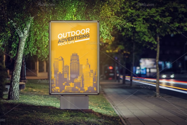 موکاپ بیلبورد و تابلو تبلیغاتی شهری