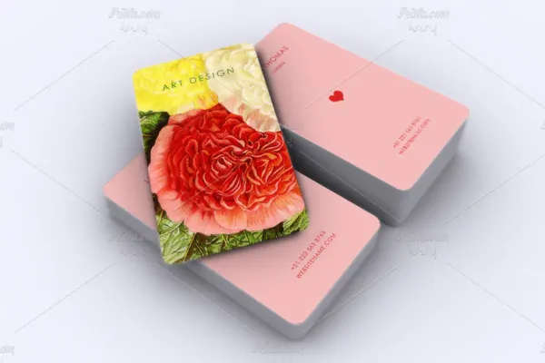 طرح لایه باز کارت ویزیت هنری خلاقانه - 14