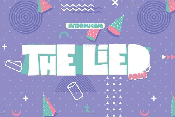 فونت انگلیسی فانتزی و کارتونی The Lied Typeface