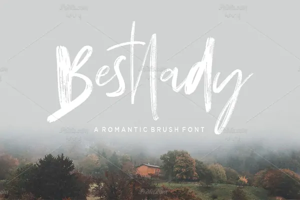 فونت قلموی انگلیسی فوق العاده زیبای Bestlady Brush Font