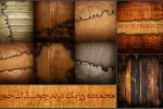 بک گراند چوب ترک خورده - 6