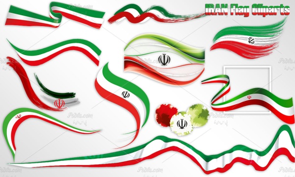 PNG پرچم ایران بدون بک گراند