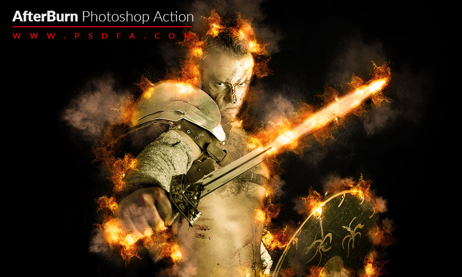 afterburn 2 photoshop action free download