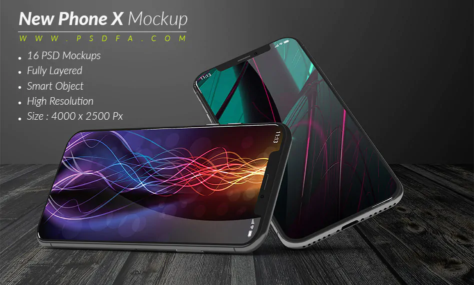 موکاپ و پیش نمایش موبایل آیفون 10