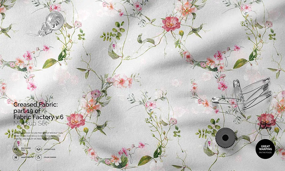 موکاپ و پیش نمایش پارچه