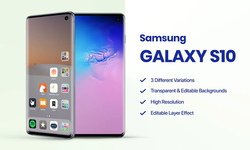 موکاپ گلکسی اس 10