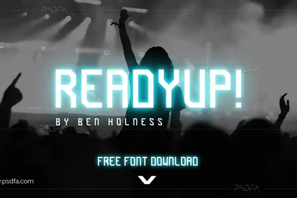 فونت انگلیسی Ready Up مناسب برای طراحی انواع پوستر