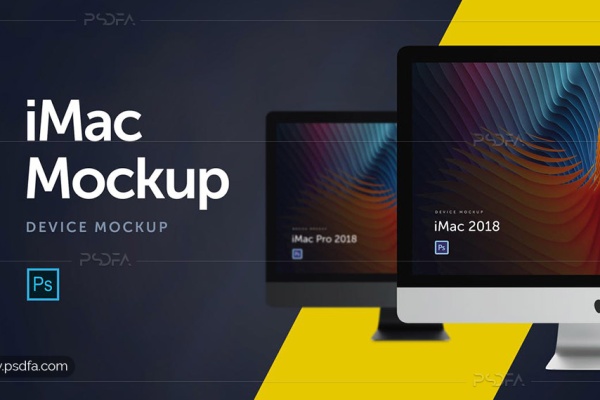 موکاپ iMac و iMac Pro