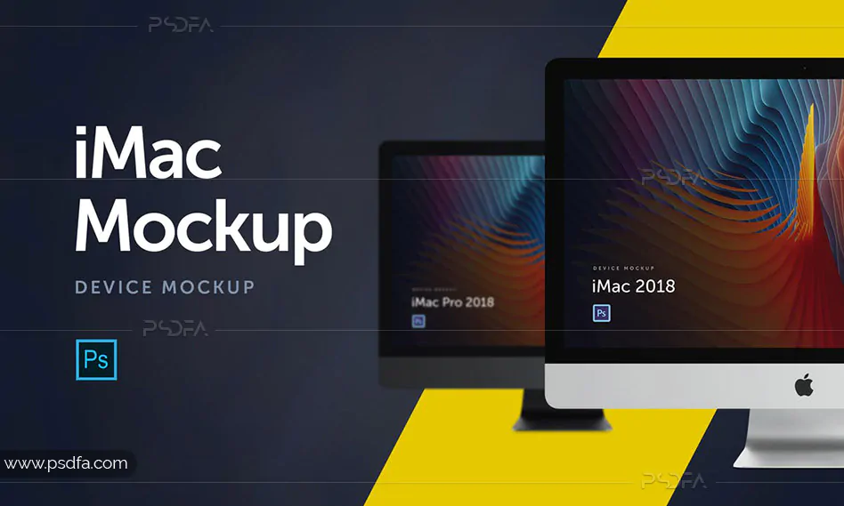 موکاپ iMac و iMac Pro