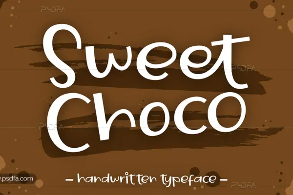 فونت فانتزی کودکانه و فوق العاده زیبای Sweet Choco