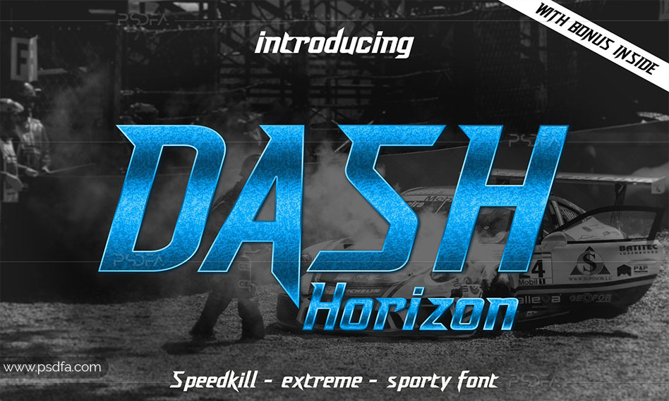 فونت اسپرت و ورزشی Dash Horizon