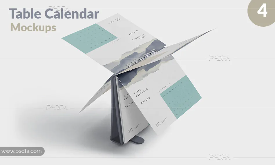موکاپ تقویم رومیزی