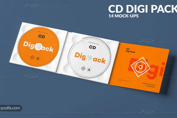 موکاپ کاور و جعبه CD & DVD - 22