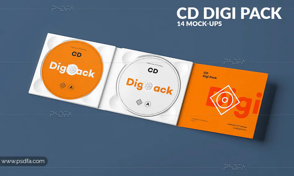موکاپ کاور و جعبه CD & DVD