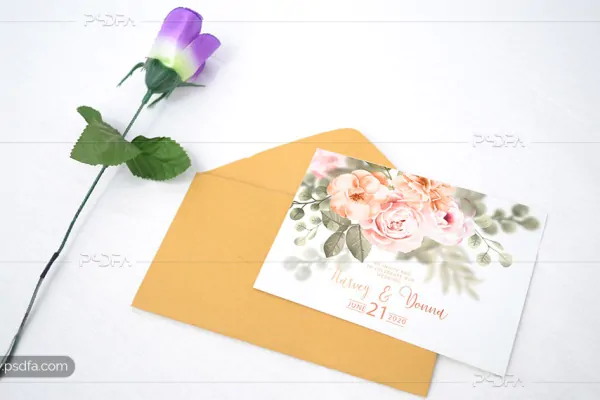 موکاپ کارت دعوت عروسی - 1