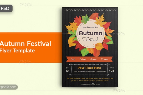 پوستر جشنواره فروش و تخفیفات پاییزی