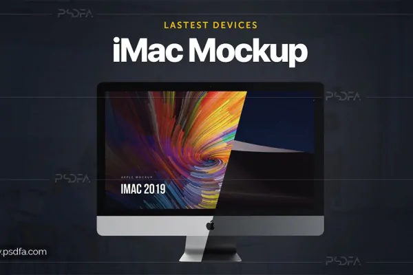 موکاپ آی‌مک 2019 - 5
