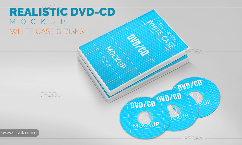 موکاپ قاب و جعبه CD و DVD