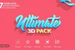 افکت متن 3D (سه بعدی) - 8