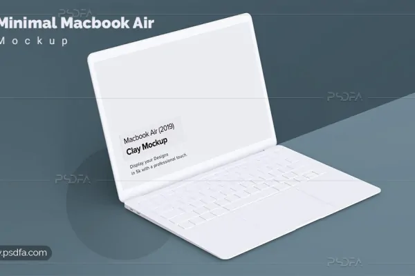 موکاپ لپ‌تاپ مک‌بوک ایر - 14