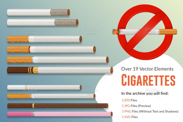 وکتور سیگار، فندک، پاکت سیگار و سیگار کشیدن ممنوع