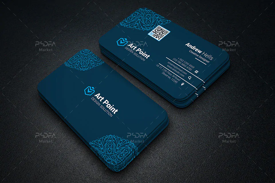 کارت ویزیت با طرح گل