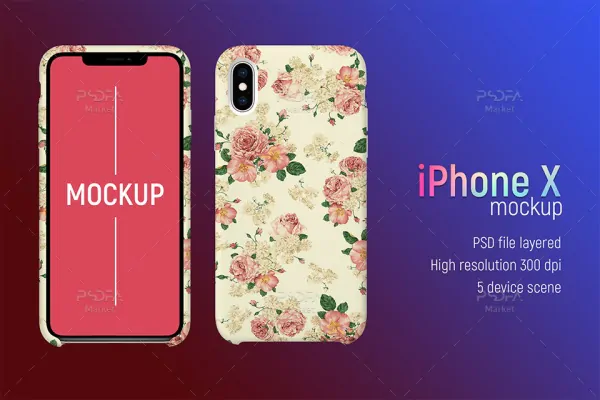 موکاپ قاب گوشی آیفون X - 10
