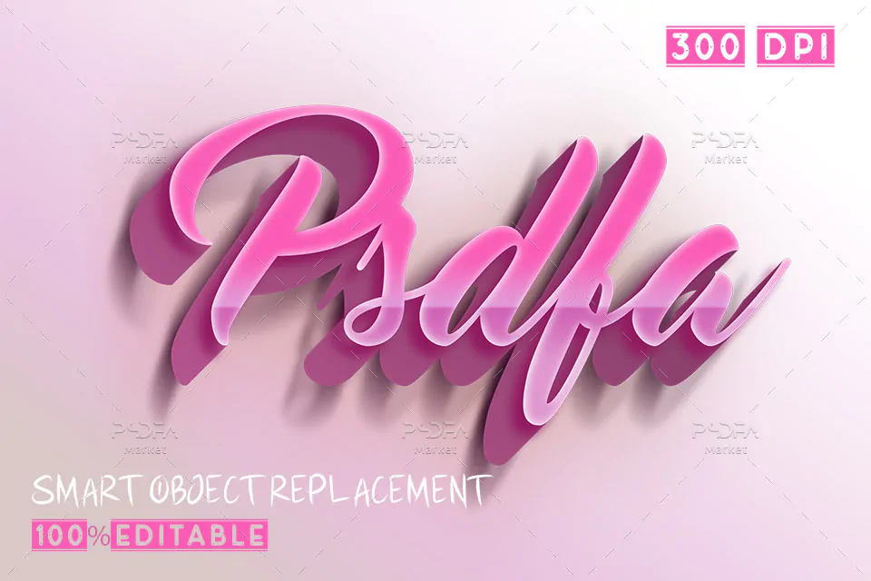 استایل متن سه بعدی (3D)