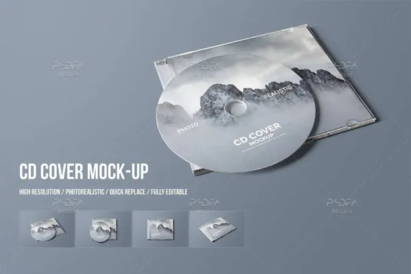 موکاپ کاور CD و DVD - 10