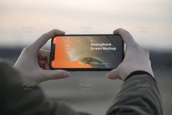 موکاپ گوشی آیفون در دست - 12