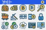آیکون بیت کوین Bitcoin - 8