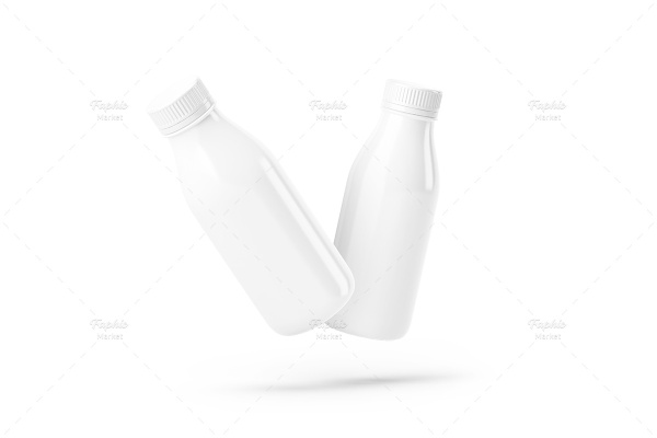 موکاپ بطری شیر و آبمیوه