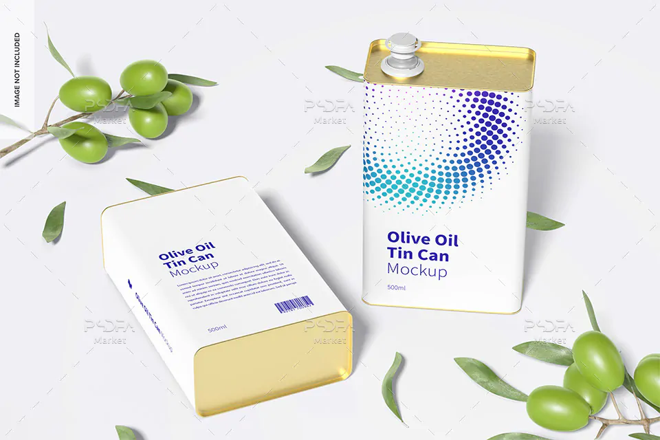 موکاپ قوطی 4 لیتری روغن
