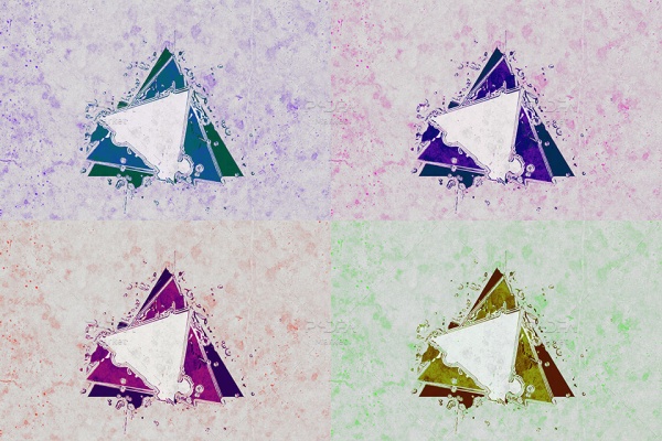 بک گراند اشکال هندسی مثلث