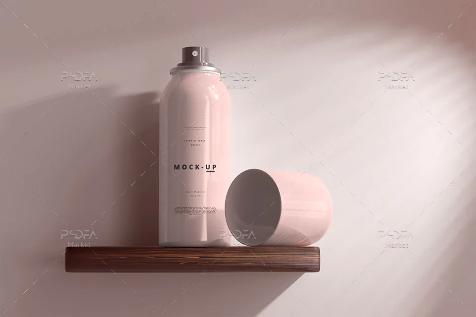 موکاپ بطری اسپری خوشبو کننده بدن - 2 موکاپ بطری اسپری خوشبو کننده بدن - 2