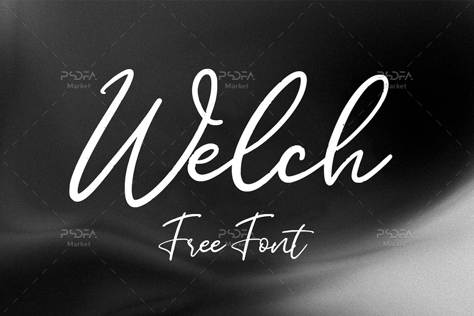 اسکریپت فونت امضایی Welch