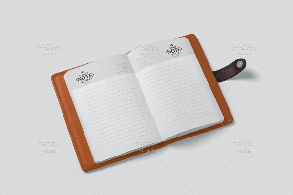 موکاپ دفترچه یادداشت چرمی