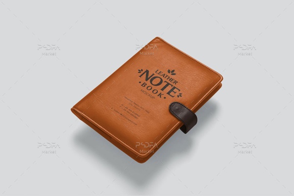 موکاپ دفترچه یادداشت چرمی