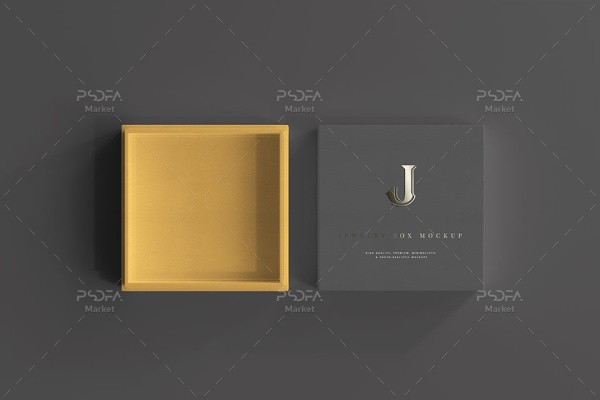 موکاپ جعبه طلا و جواهرات