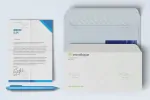 موکاپ کاغذ A4 و پاکت نامه - 11