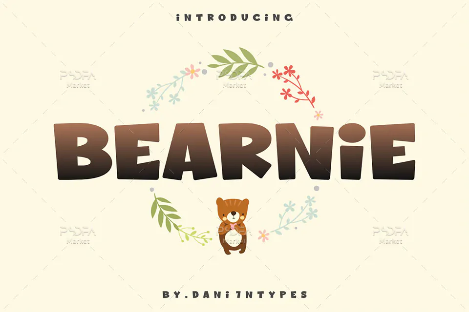 فونت انگلیسی کارتونی و کودکانه Bearnie فونت انگلیسی کارتونی و کودکانه Bearnie