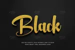 استایل و افکت متن سه بعدی 3D تیره و مشکی - 7 استایل و افکت متن سه بعدی 3D تیره و مشکی - 7