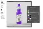موکاپ شیشه دلستر و نوشابه - 7 موکاپ شیشه دلستر و نوشابه - 7
